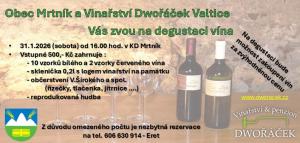 Degustace vín z Vinařství Dwořáček